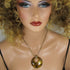 Brown Inlaid Horn Pendant Necklace - VP's Jewelry