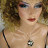 Fair Trade Black & Cream Handmade Kazuri Bead Pendant Necklace - VP's Jewelry