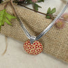 Red & Tan Handmade Pendant Necklace Golem - VP's Jewelry