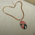 Pink & Black Artisan Handmade Pendant Necklace - VP's Jewelry