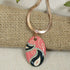 Pink & Black Artisan Handmade Pendant Necklace - VP's Jewelry