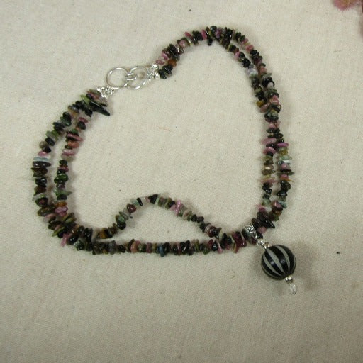 Double Strand Gemstone Pendant Necklace - VP's Jewelry