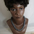 Dark Blue Grey Men's Beaded Necklace - VP's Jewelry  