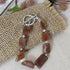 Gemstone Nugget Bracelet Brown - VP's Jewelry