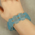 Aqua Sea Glass Cuff Bracelet