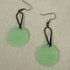 Seafoam Green Sea Glass Drop Earrings Gunmetal - VP's Jewelry
