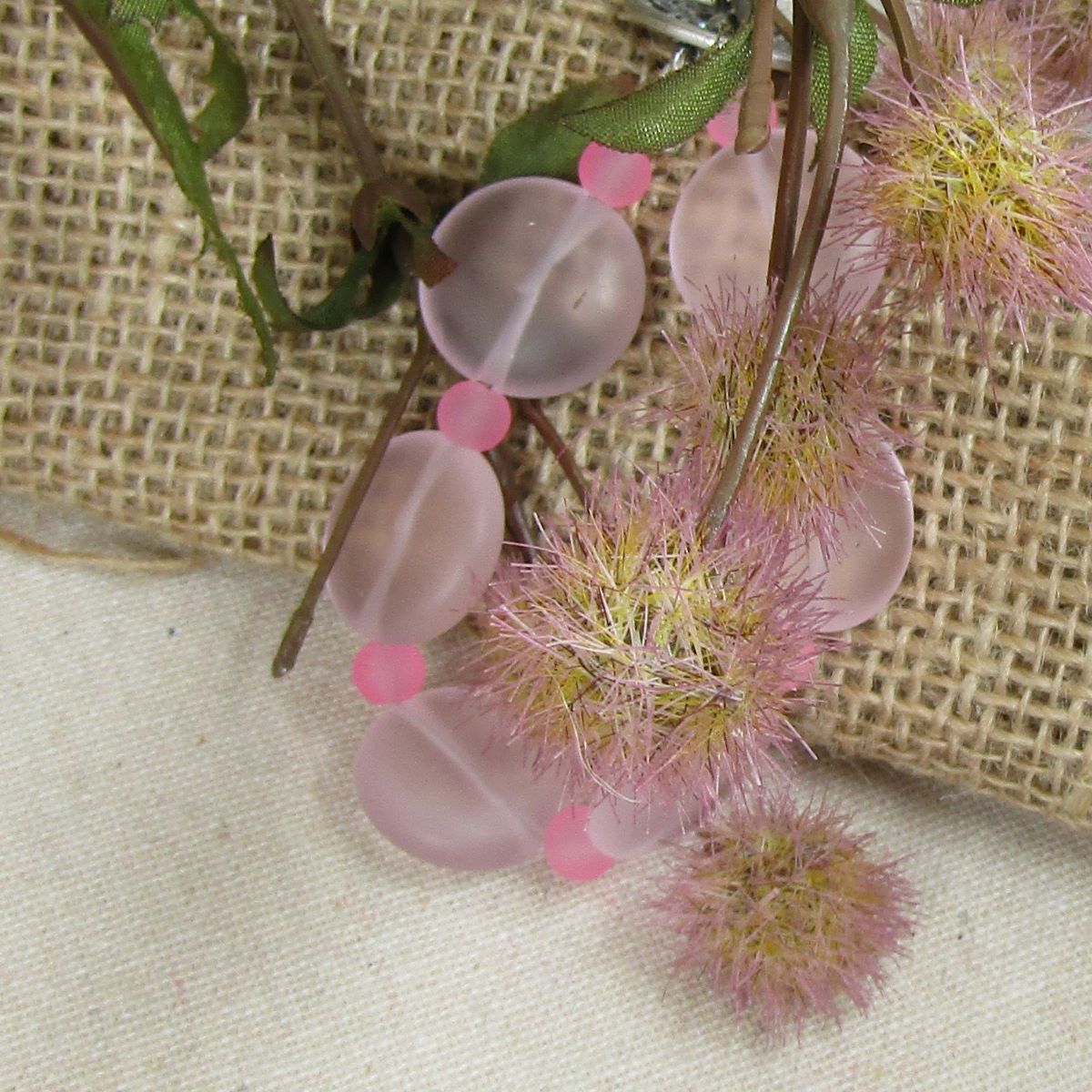 Rose Pink Sea Glass Bracelet