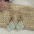 Frosted Green Sea Glass & Copper Earrings - VP's Jewelry