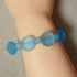 Aqua Sea Glass Bracelet