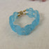 Sea Glass Cuff Bracelet in Aqua