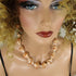 Cream & Tan Sea Shell Necklace & Earrings