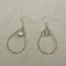 Gold Teardrop Hoop & Rock Crystal Earrings - VP's Jewelry
