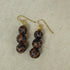 Tan & Purple Handmade Artisan Earrings - VP's Jewelry  