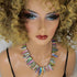 Multi-colored Sea Shell Bib Necklace