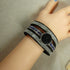 Black Suede Cuff Bracelet - VP's Jewelry