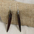 African Brown Bone Tooth Bead Drop Earrings - VP's Jewelry  