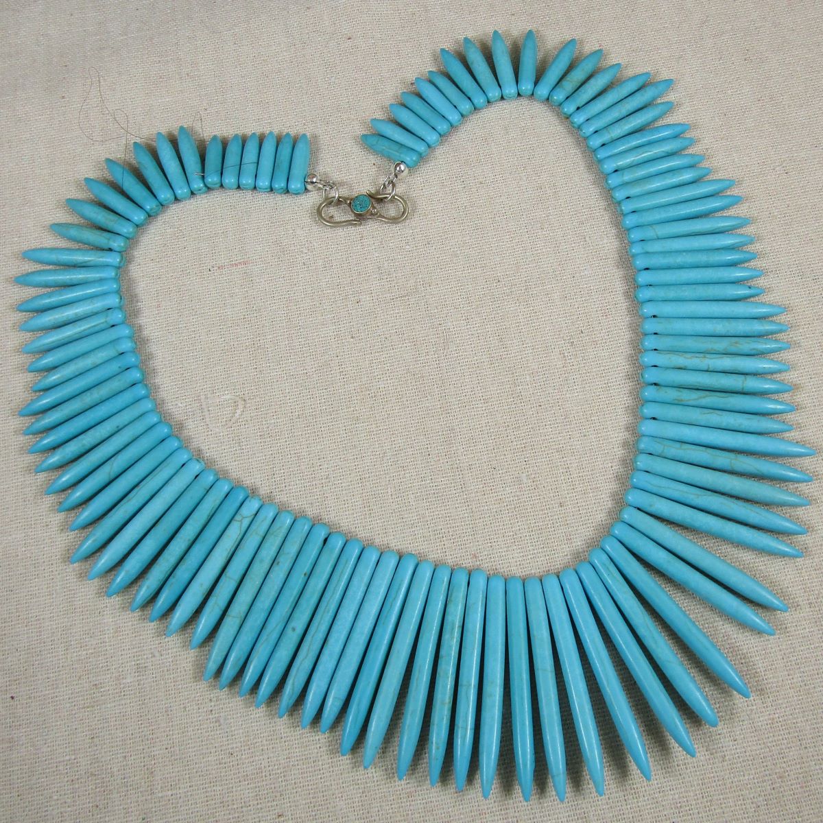 Collar Necklace Gemstone Stick Bead Cleopatra Bib - VP's Jewelry