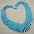 Collar Necklace Gemstone Stick Bead Cleopatra Bib - VP's Jewelry