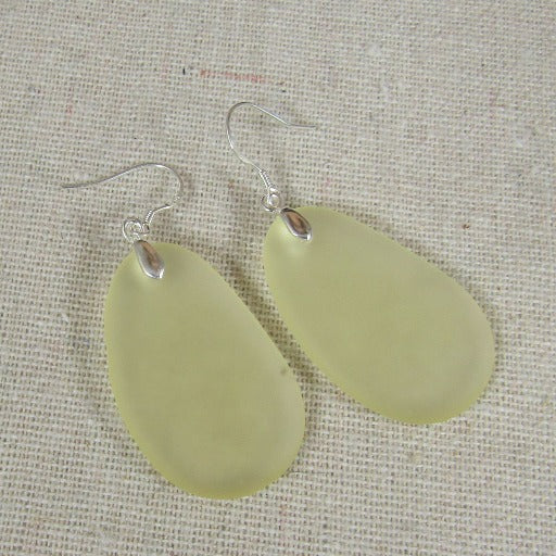 Classic  Sea Glass Drop Earrings