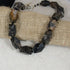 Black Fossil Gemstone Statement Necklace - VP's Jewelry  