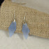Sky Blue Sea Glass Earrings