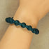 Classic Peacock Sea Glass Bracelet
