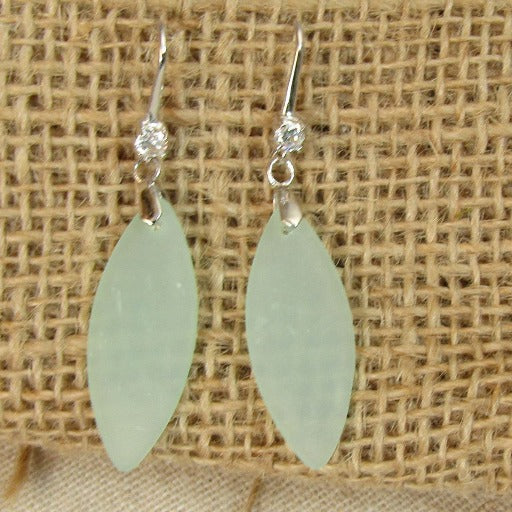 Mint Sea Glass Earrings