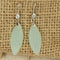 Mint Sea Glass Earrings