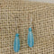 Turquoise Sea Glass Earrings
