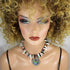 Mixed Gemstone Tusk - Antique Silver Pendant Necklace - VP's Jewelry