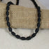 Matte Black Sea Glass Necklace - VP's Jewelry