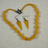 Saffron Yellow Sea Glass Designer Set - VP's Jewelry  