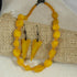 Saffron Yellow Sea Glass Designer Set - VP's Jewelry  
