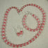 Pink Sea Glass Beaded Designer Jewelry Set - VP's Jewelry  