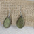 Iridescent Glass Teardrop Earrings  brown- VP's Jewelry