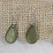 Iridescent Glass Teardrop Earrings  brown- VP's Jewelry