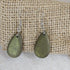Iridescent Glass Teardrop Earrings  brown- VP's Jewelry