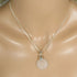 Frosted Clear Sea Glass pendant Necklace - VP's Jewelry