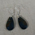 Gemstone Azurite Teardrop Earrings