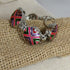 Pink, Purple & Green Linked Cuff Bracelet - VP's Jewelry
