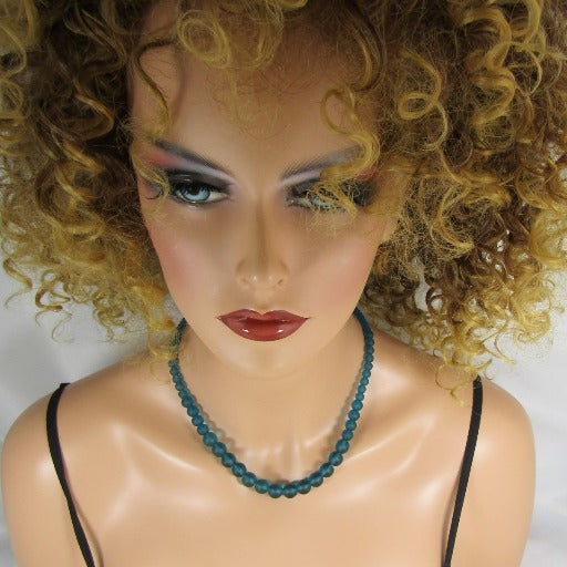 Classic Graduating Turquoise Sea Glass Necklace - VP's Jewelry
