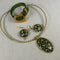 Handmade Artisan Designer Jewelry Set in Green - VP's Jewelry  
