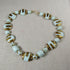 Kazuri Necklace Handmade Aqua & Gold Beads