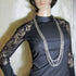 Long Multi Strand Silver Link Chain Necklace - VP's Jewelry