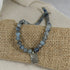Unisex Pendant Necklace in Kynite Gemstone Beads with Silver Pendant - VP's Jewelry