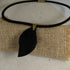 Men's Horn & Black Suede Pendant Necklace - VP's Jewelry
