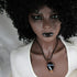 Black Banded Agate Copper Wire Wrap on Leatherette Necklace - VP's Jewelry