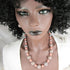 Grey Kazuri Fair Trade Bead Necklace & Earrings Handmade Jewelry - VP's Jewelry