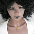 Bronze Snake Festoon Pendant on Gold Chain - VP's Jewelry