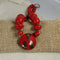 Bold Bright Red Beaded Pendant Necklace Fair Trade Kazuri Bead - VP's Jewelry